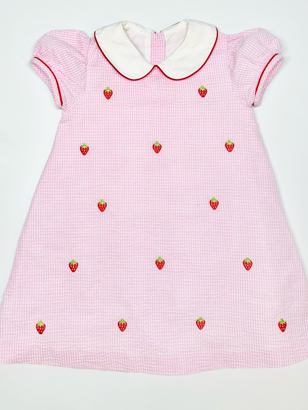 Anavini Strawberry Smocked Dress
